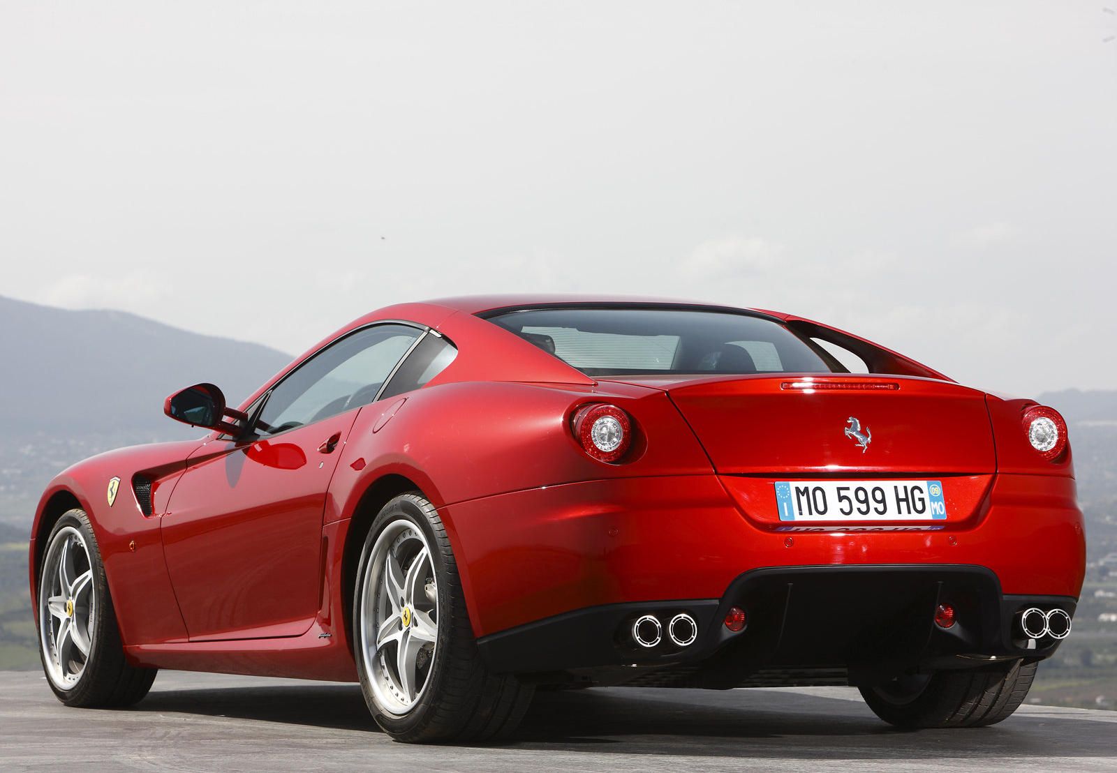 Ferrari 599 GTO exterior - Rear Right Angled