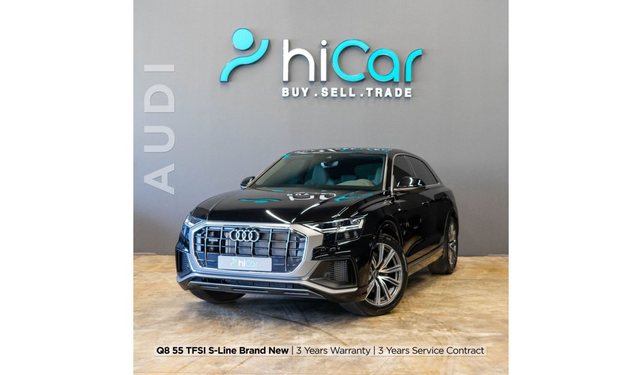 Audi Q8 AED 4,602 pm • 0% Downpayment • 55TFSI • S-Line • 3 Years Warranty 