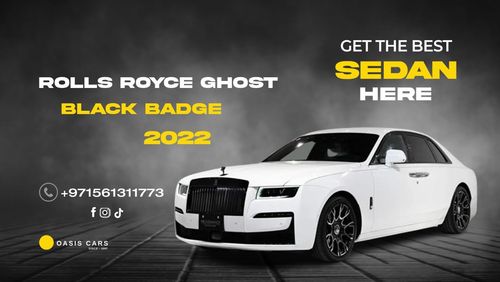 Rolls-Royce Ghost Black Badge GCC 6.7L V12 Agency Warranty and Service