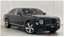 Bentley Mulsanne 2016 Bentley Mulsanne Speed, Full Service History, Low Kms, Excellent Condition, GCC