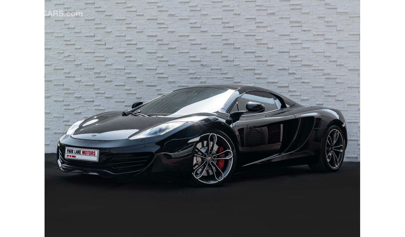 McLaren MP4 12C 2013 MCLAREN MP4-12C SPIDER • CARBON PACKAGE • LOW KMS • 3.8L TC V8 • GCC SPECS • PRISTINE CONDITION