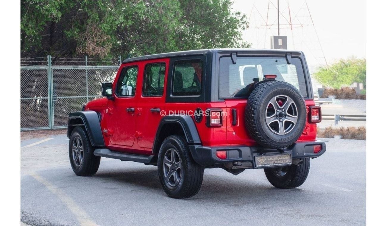 Jeep Wrangler AED 2,172/month 2019 | JEEP WRANGLER UNLIMITED | SPORT GCC | FULL JEEP SERVICE HISTORY | J55342