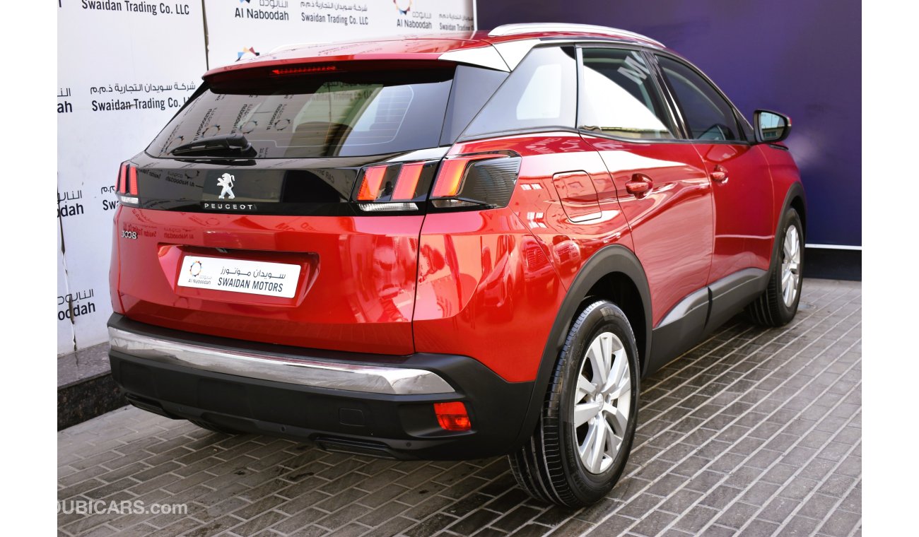 Peugeot 3008 AED 959 PM | 1.6L ACTIVE GCC AGENCY WARRANTY UP TO 2025 OR 100K KM