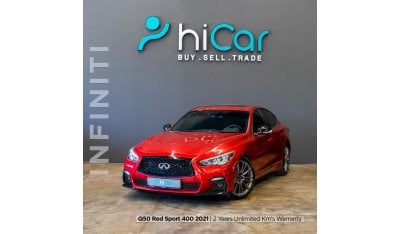 إنفينيتي Q50 AED 1,629 pm • 0% Downpayment • Red Sport 400 • 2 Years Warranty