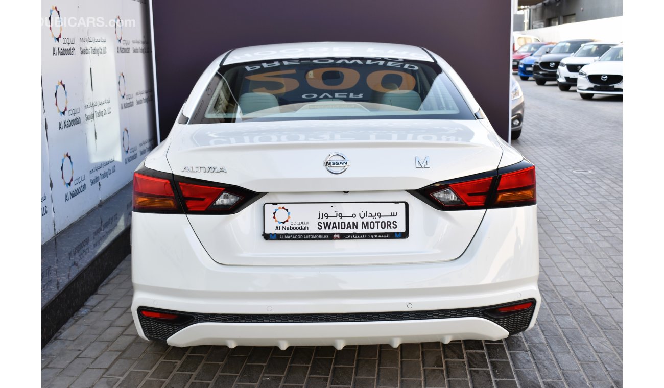 نيسان ألتيما AED 1039 PM 2.5L S 2020 GCC DEALER WARRANTY