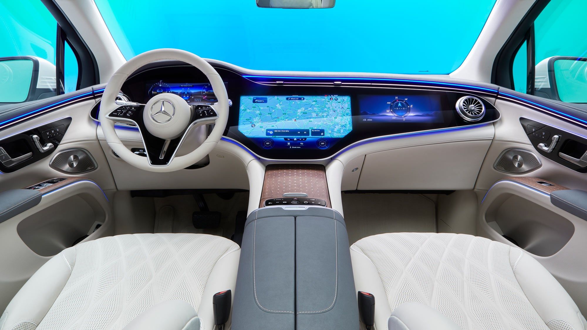 مرسيدس بنز EQS 580 SUV interior - Cockpit