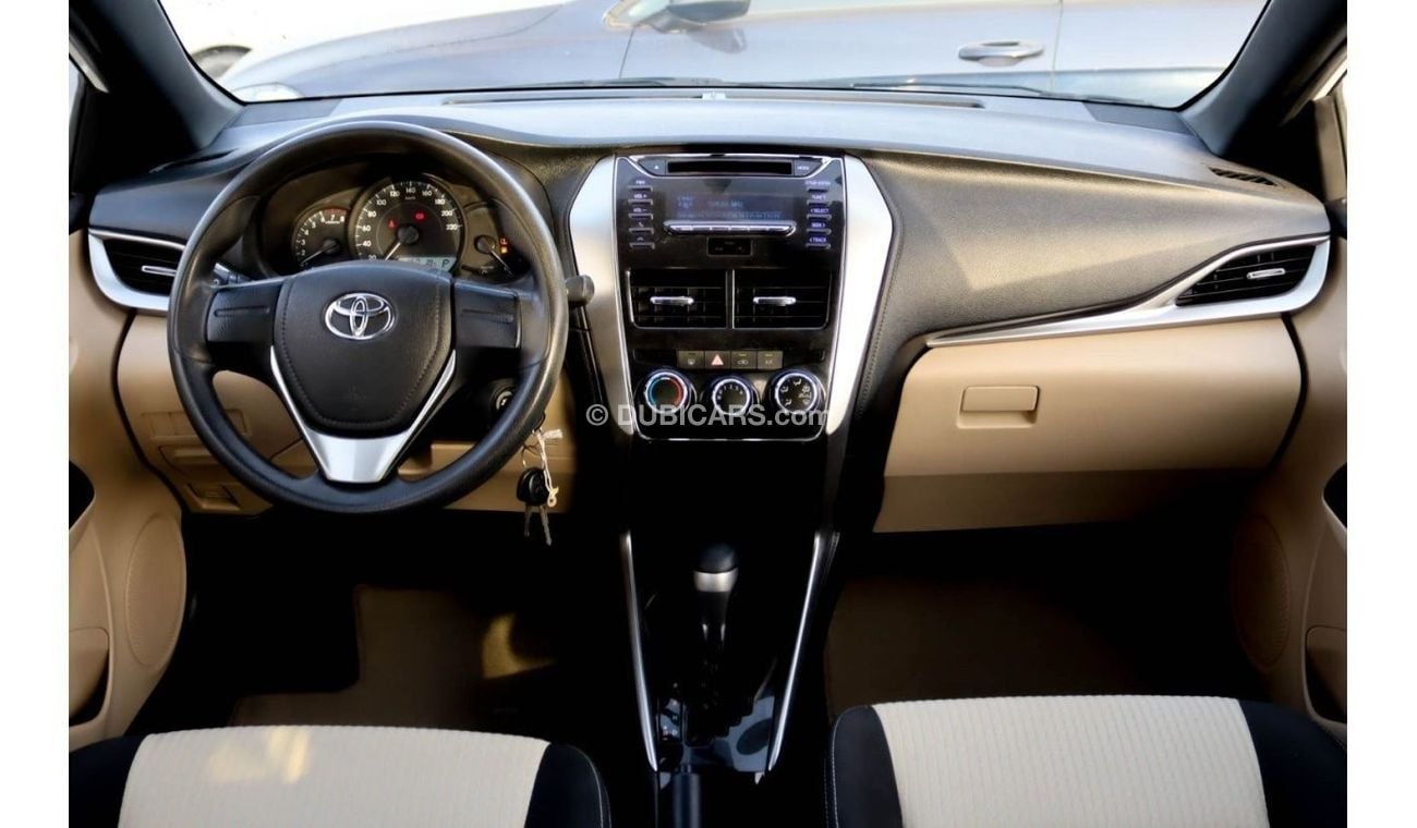 Toyota Yaris SE 1.3L (98 HP) hatchback Toyota Yaris 2019 GCC accident free in excellent condition 683 P.M