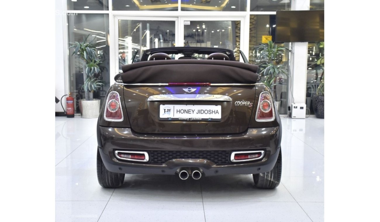 ميني كوبر إس EXCELLENT DEAL for our Mini Cooper S Convertible ( 2011 Model ) in Brown Color GCC Specs