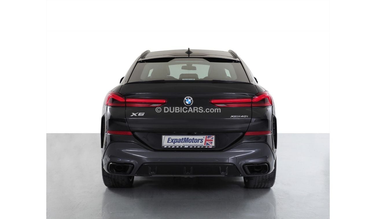 بي أم دبليو X6 40i M Sport 3.0L • 6,075x60 • 0% DP • 2023 • BMW Warranty + Service Contract