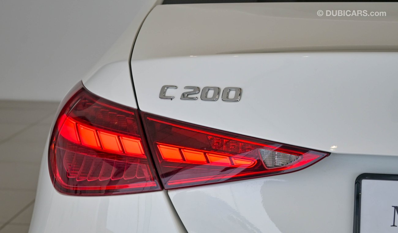 مرسيدس بنز C200 SALOON / Reference: VSB 33046 Certified Pre-Owned with up to 5 YRS SERVICE PACKAGE!!!