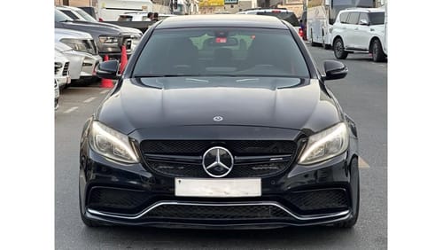 Mercedes-Benz C 63 AMG Std Mercedes C63S AMG V8 biturbo, 2018 model, full American specifications, Al Mamsha 56,000 KM, 3-l