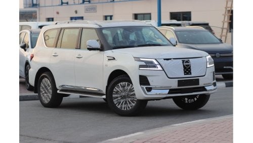 نيسان باترول PLATINUM 5.6L V8, LEATHER SEAT, ELECTRIC SEAT, 360 CAMERA, SUNROOF, ALLOY WHEELS, MODEL 2024 FOR EXP