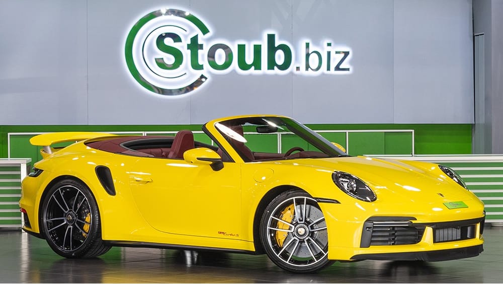 Porsche 911 Turbo S 992 Cabriolet 21 Model Ggc Spec With Warranty For Sale Aed 1 098 000 Yellow 21