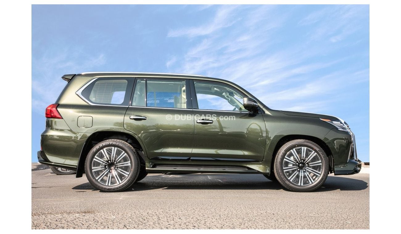 Lexus LX570 Super Sport Khaki Green Color 5.7L with 4 Zone Auto A/C , Radar Cruise and LCA