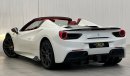 فيراري 488 2017 Ferrari 488 Spider, Al-Tayer Warranty Till Dec 2024, Full Agency Service History, GCC