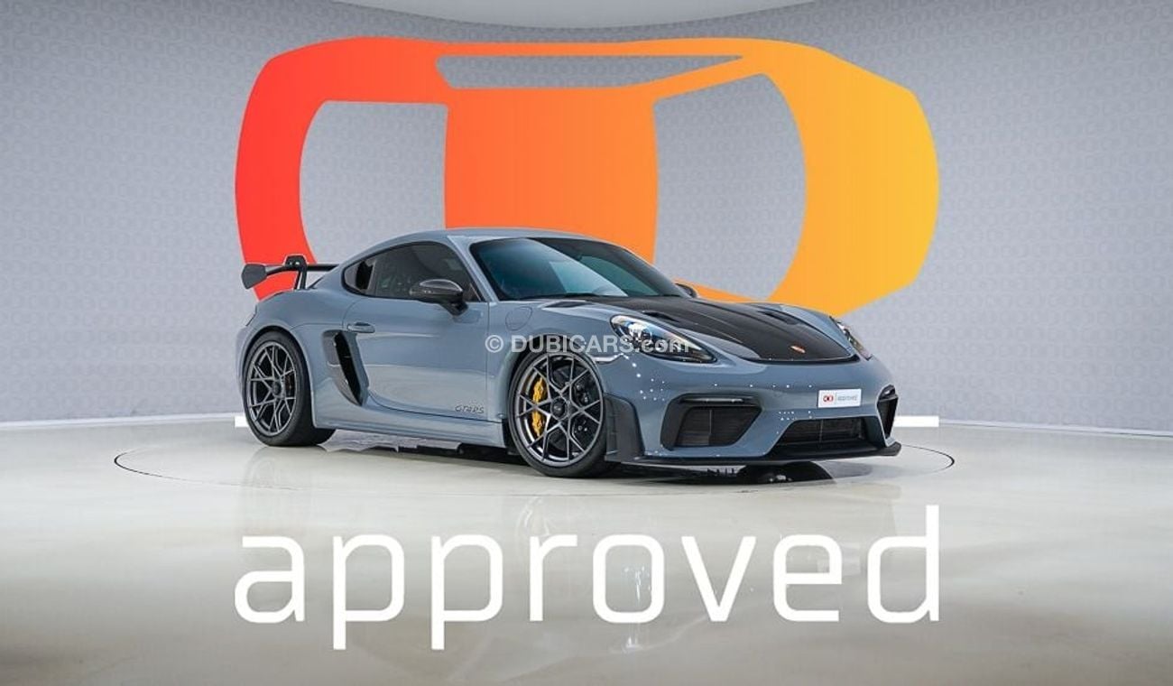 بورش كايمان 718 GT4 RS Weissach - AED 14,190 P/M - Warranty till 01/2025