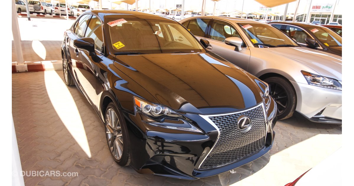 Lexus IS 300 F Sport for sale: AED 110,000. Black, 2016
