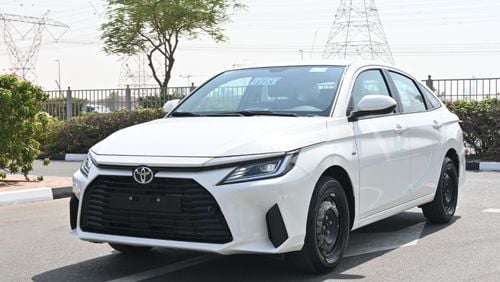 تويوتا يارس Toyota Yaris 1.5L White, Model 2023, LED Headlamps, Infotainment Screen , Auto Climate AC, Rear Park