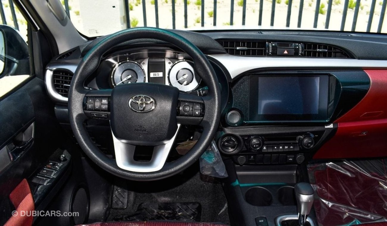 تويوتا هيلوكس 2024 Toyota Hilux Double Cab GLX-S (Full-Option with Key Start) 2.7L 4Cyl Petrol A/T 4x4 Only For Ex