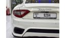 مازيراتي جران توريزمو EXCELLENT DEAL for our Maserati GranTurismo Sport ( 2018 Model ) in White Color GCC Specs