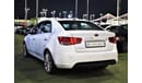 Kia Cerato ORIGINAL PAINT! ( صبغ وكاله ) KIA CERATO 2012 Model!! in White Color! GCC Specs