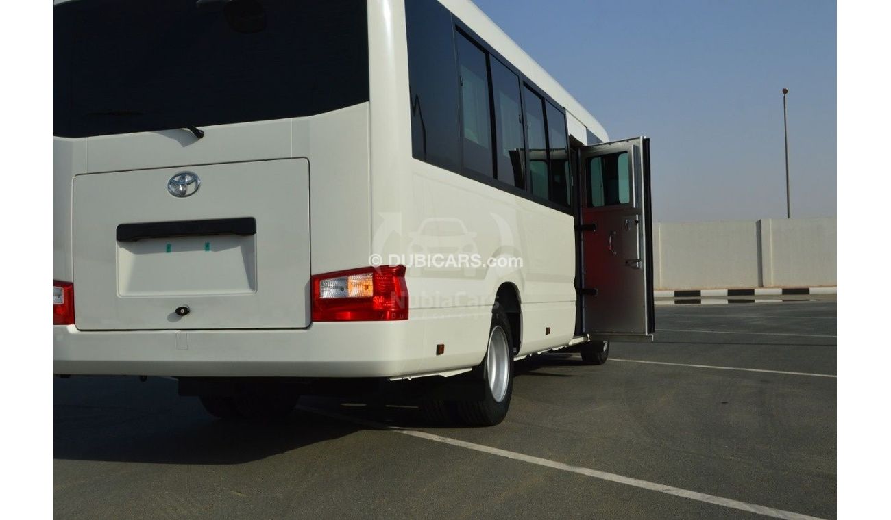 تويوتا كوستر B6-Level Armored 2024 Toyota Coaster 23-Seater High-Roof 4.2L 6-Cyl Diesel M/T RWD Export Only