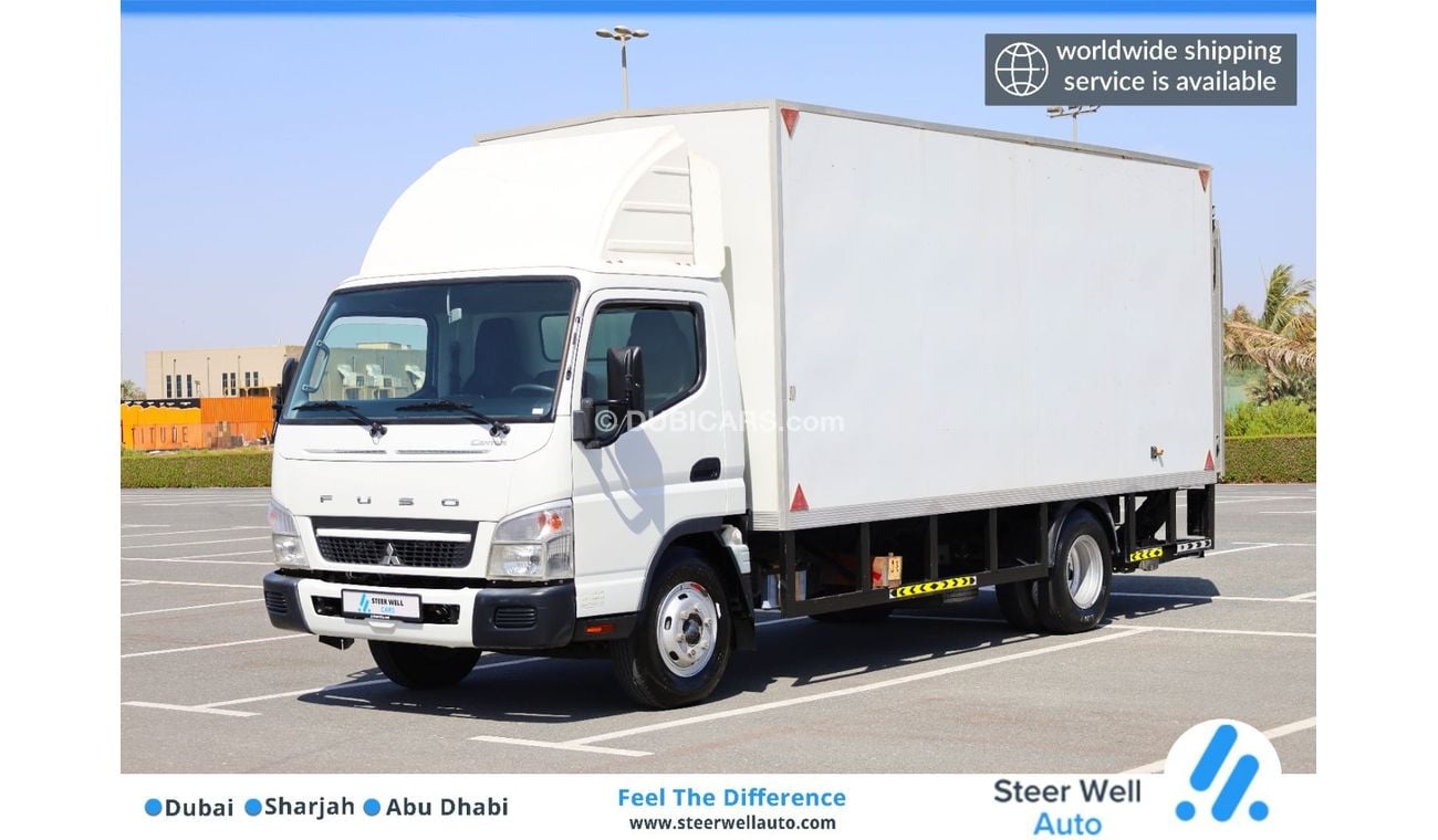 Mitsubishi Canter Fuso | Long Chassis with Tail-Lift | Low Mileage | Diesel | Excellent Condition | GCC