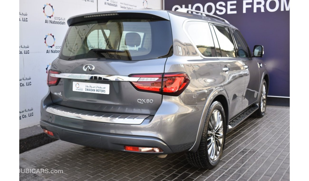 Infiniti QX80 AED 2959 PM | 5.6L V8 4WD LUXURY GCC DEALER WARRANTY