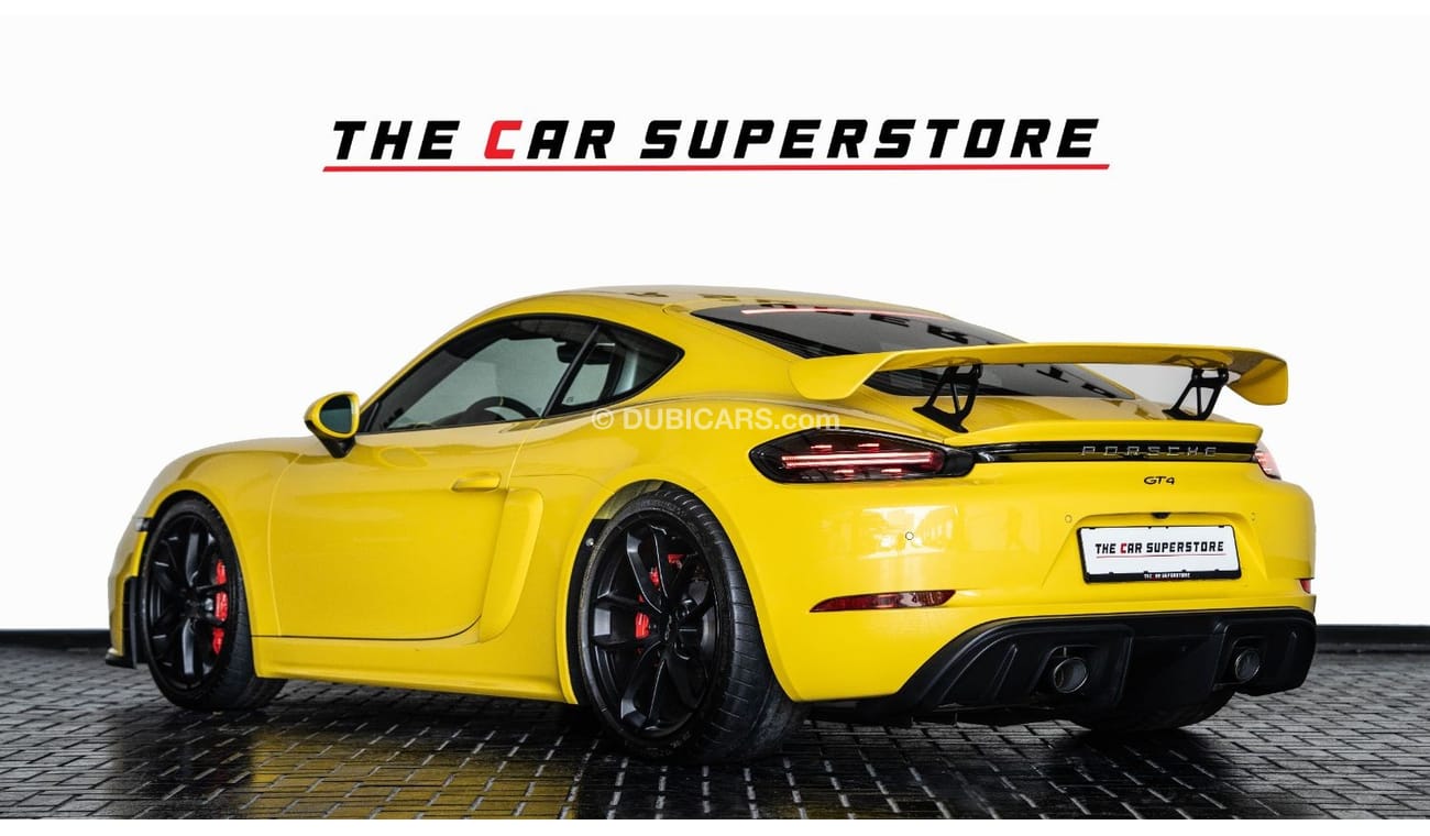 بورش كايمان 718 2020-PORSCHE 718 CAYMAN GT4 -GCC-FSH-SERVICE CONTRACT WITH AL NABOODA-1 YEAR WARRANTY