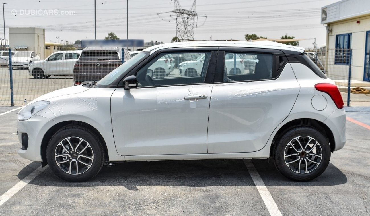 سوزوكي سويفت Suzuki Swift Dual Tone with Out Screen Camera 2024 Model White with Black Roof