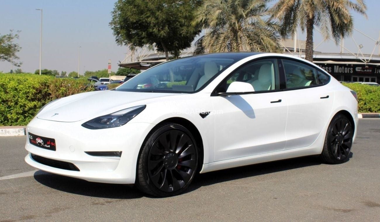 Tesla Model 3 PERFORMANCE 2021 GCC DUAL MOTOR AWD LOW MILEAGE SINGLE OWNER WITH AGENCY WARRANTY IN MINT CONDITION