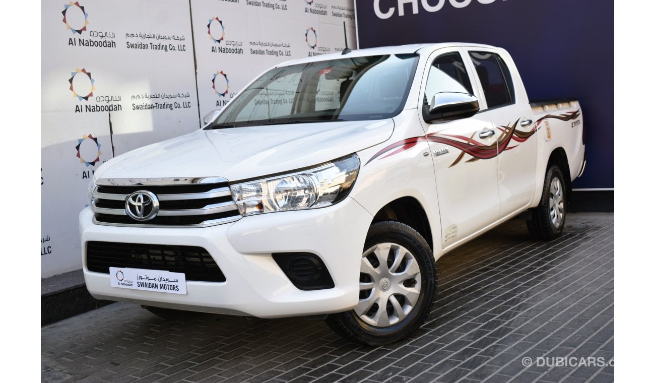 Toyota Hilux AED 1279 PM | 2.7L MT GL DC GCC DEALER WARRANTY