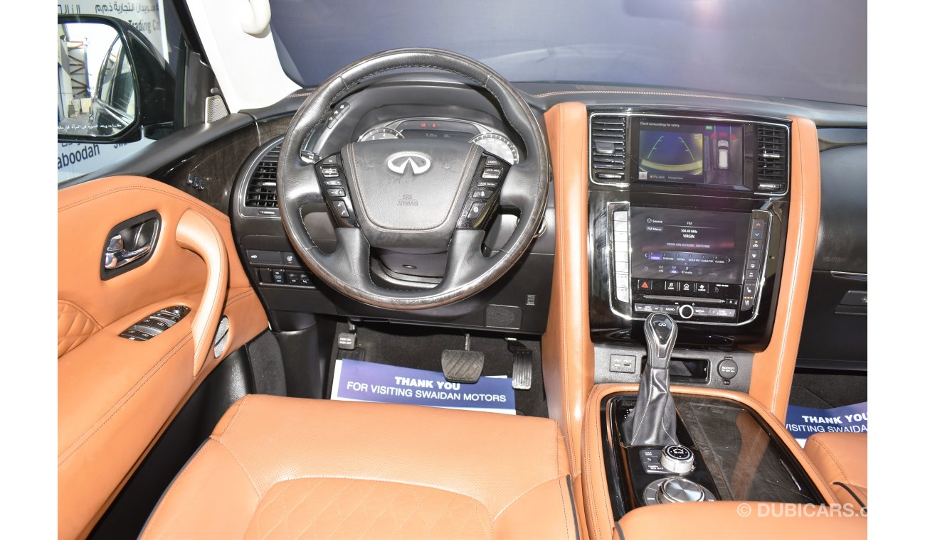 Infiniti QX80 AED 2959 PM | 5.6L V8 4WD LUXURY GCC DEALER WARRANTY