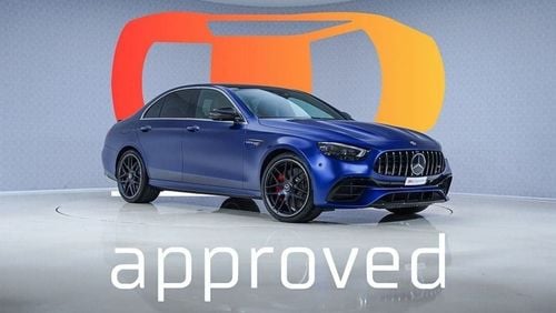 مرسيدس بنز E 63S AMG AED 8,641 P/M - 2 Years Warranty - E-class - E63 AMG S 4Matic+