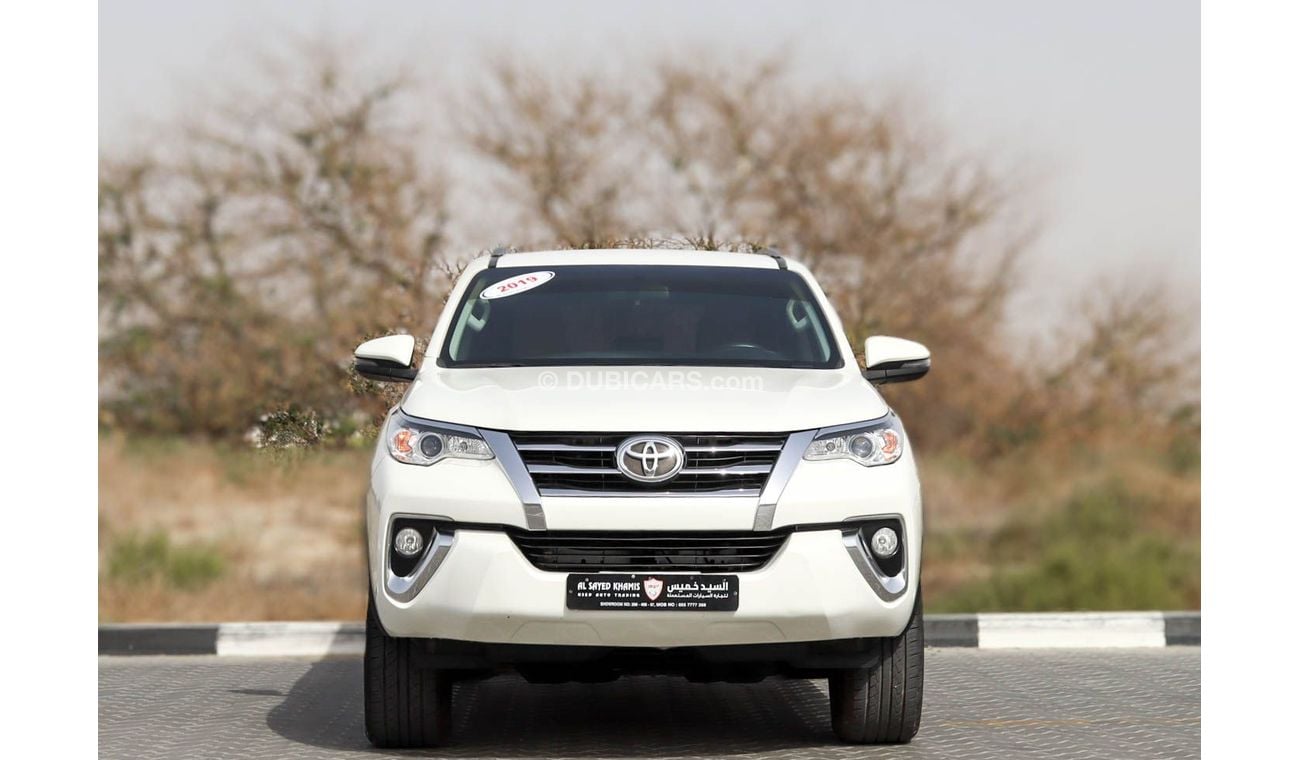 تويوتا فورتونر EXR 2.7L (164 HP) Toyota Fortuner 2019 GCC without accidents in excellent condition 1687 P.M