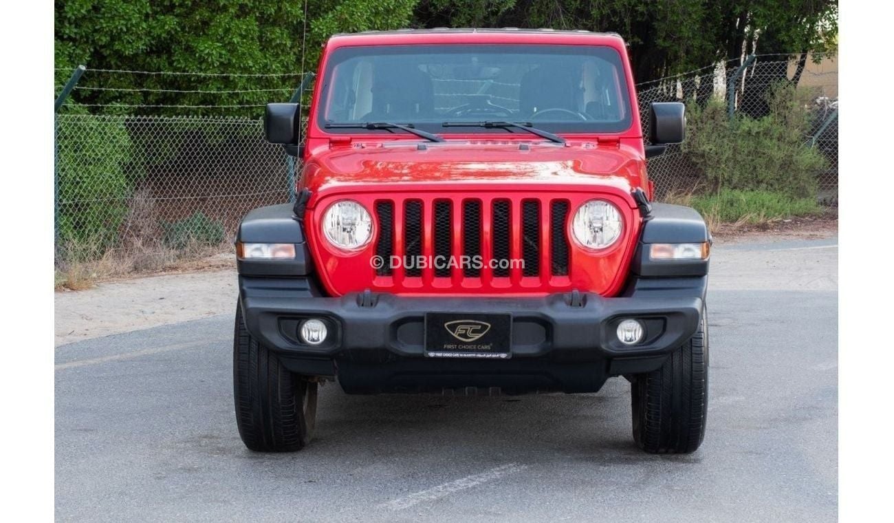 Jeep Wrangler AED 2,172/month 2019 | JEEP WRANGLER UNLIMITED | SPORT GCC | FULL JEEP SERVICE HISTORY | J55342