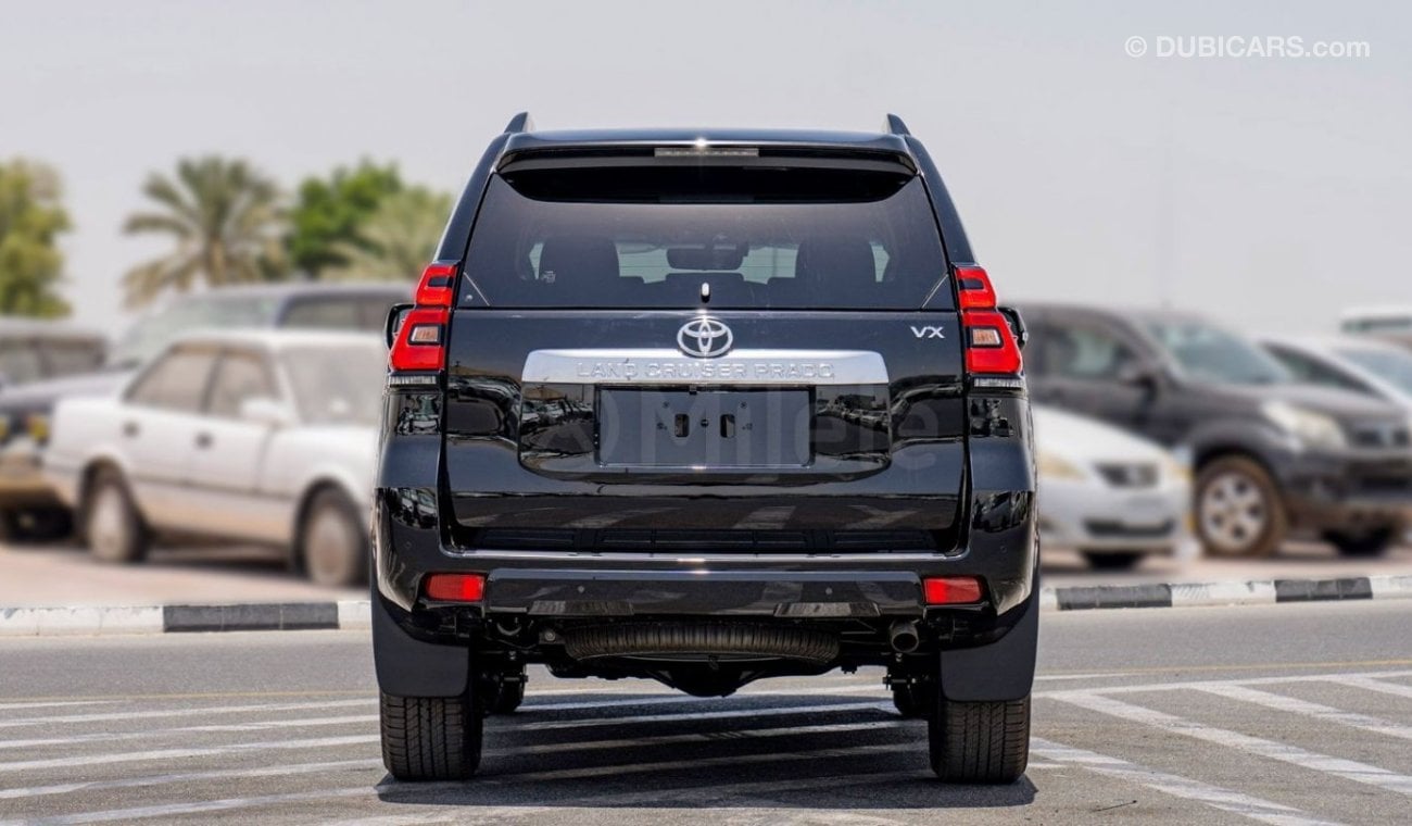 Toyota Prado VXR 4.0L PETROL TIRE UNDER - BLACK: VENTILATED SEATS, REAR CAM, SUNROOF