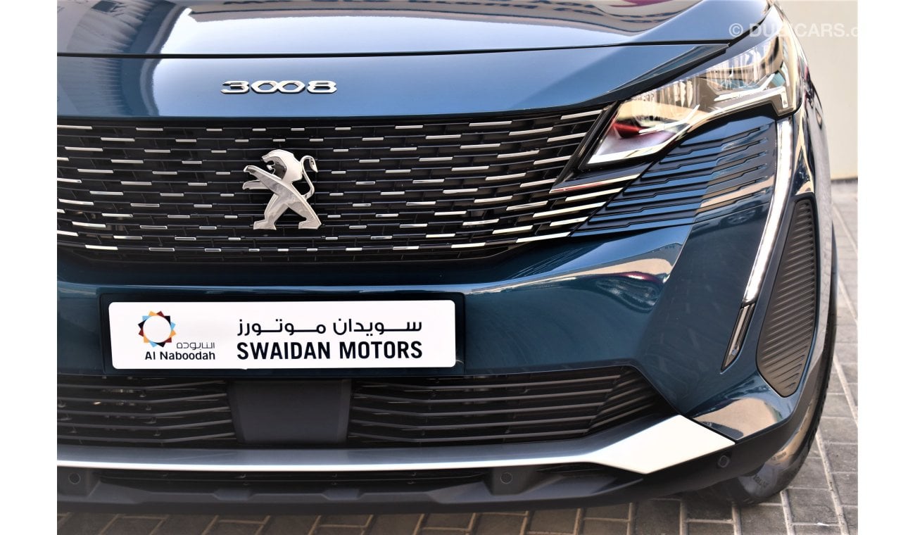 Peugeot 3008 AED 1279 PM  ACTIVE 1.6 TC AT GCC MANUFACTURER WARRANTY 2028 OR 100K KM