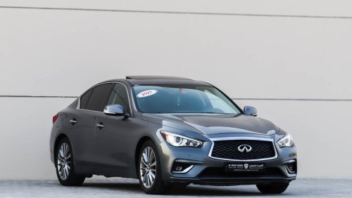 إنفينيتي Q50 2021 إنفينيتي Q50 سبورت (V37)، سيدان ذات 4 أبواب، 3 لتر 6 سلندر بنزين، أوتوماتيكية، دفع خلفي