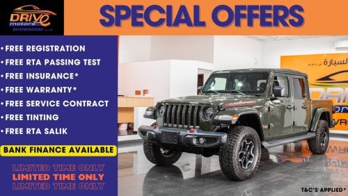 جيب جلادياتور JEEP WRANGLER RUBICON GLADIATOR  2023 engine 3.6L V6 PICK UP  4X4 (Clean title ) Full option