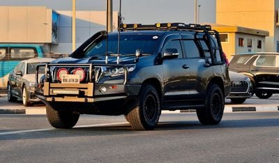 تويوتا برادو PREMIUM MODIFICATION | ROOF RACK WITH SIDE LADDERS | 2021 | RHD | 2.8L DIESEL ENGINE | (AT) | SUNROO