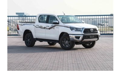 تويوتا هيلوكس تويوتا هيلوكس 2024 4x4 Double Cab 2.7 GLX - Super White من الداخل رمادي | للتصدير فقط