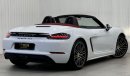 Porsche 718 2019 Porsche 718 Boxster GTS, One Year Warranty, Porsche Agency Full Service History, GCC