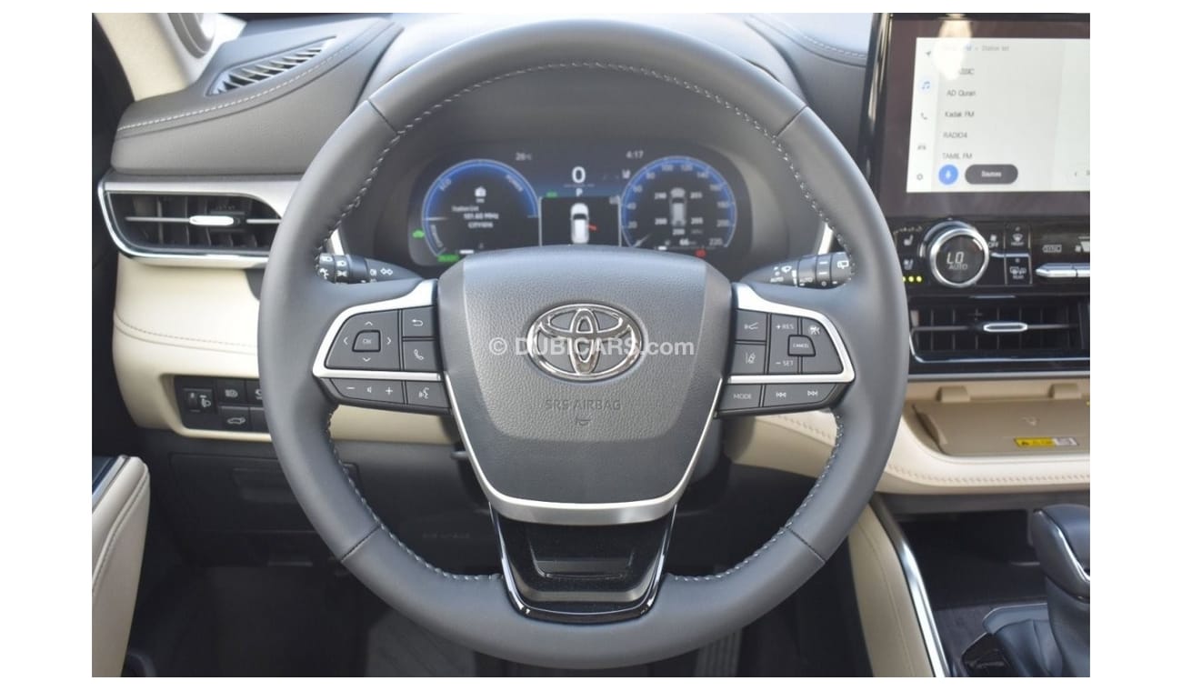 تويوتا هايلاندر *2023 MODEL: TOYOTA HIGHLANDER 2.5L HEV LTD, LTHR, PANAROM, W/WLESS CHGR 360 CAM, MMS, RCTA*