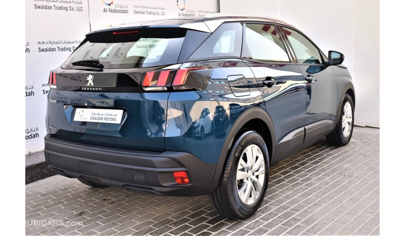 Peugeot 3008 AED 1279 PM  ACTIVE 1.6 TC AT GCC MANUFACTURER WARRANTY 2028 OR 100K KM