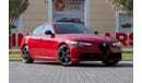 ألفا روميو جوليا Alfa Romeo Giulia Veloce Q2 2023 GCC under Agency Warranty with Flexible Down-Payment.