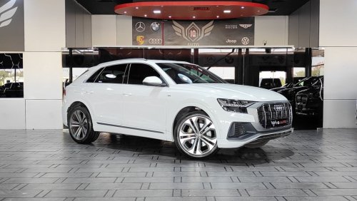 Audi Q8 55 TFSI quattro S-Line AED 3,100 P.M | 2019 AUDI Q8 S-LINE QUATTRO | UNDER WARRANTY | GCC | FULLY LO