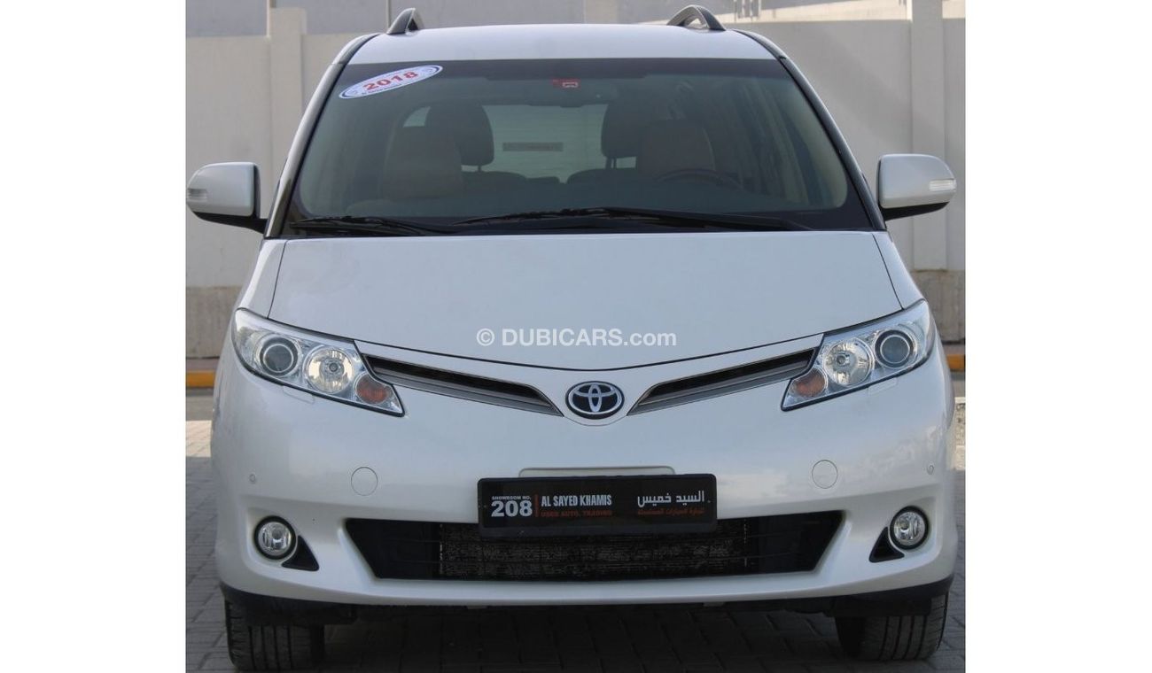 Toyota Previa SE SE Toyota Previa 2018 GCC in excellent condition, full option, without accidents