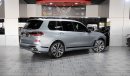 بي أم دبليو X7 AED 6,500 P.M | 2023 BMW X7 M60i | BMW WARRANTY | SERVICE CONTRACT | 7 SEATS | GCC | FULL PACKAGE