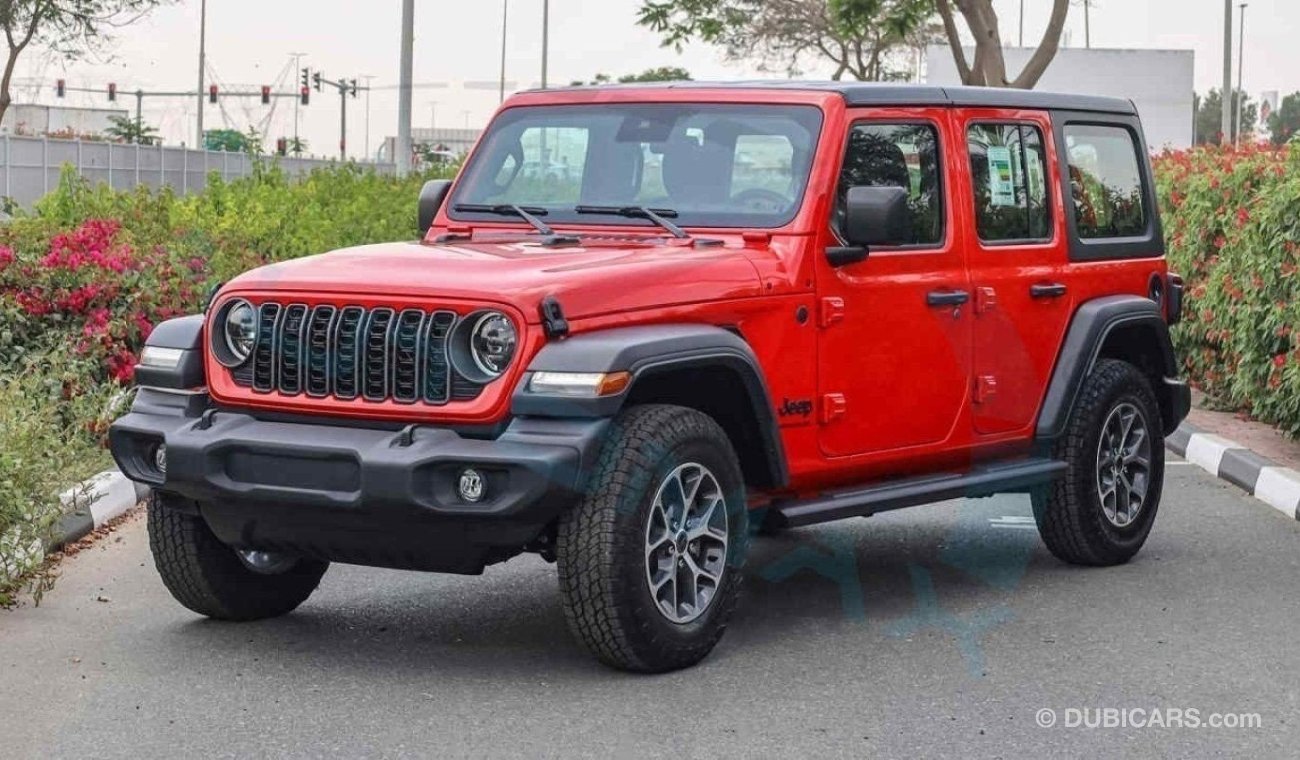 Jeep Wrangler Unlimited Sport S Turbo , 2024 GCC , 0Km , With 5 Years Warranty & 3 Years Service @Official Dealer